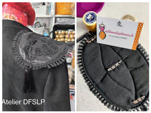 Charger l'image dans la galerie, 2 Broches d'épaulettes (soie ou velours)à épingler (2 Hombreras Flamencas)