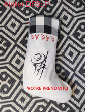 Charger l'image dans la galerie, BOTTE DE nöel en Camargue "logo Arlésienne" ou Gardian avec prénom (taille L)