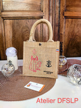 Charger l'image dans la galerie, SAC/CABAS "MIREILLE"en Toile de Jute