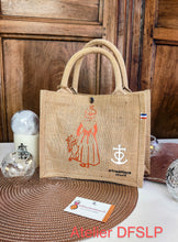 Charger l'image dans la galerie, SAC/CABAS "MIREILLE"en Toile de Jute