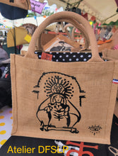 Charger l'image dans la galerie, SAC / CABAS 'Taurin" ou "bohème"en Toile de Jute