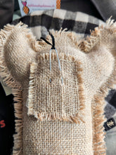 Charger l'image dans la galerie, CROIX DE CAMARGUE en toile de jute brute ou noire L ou XL