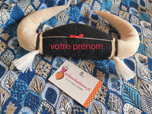 Charger l'image dans la galerie, DOUDOU FRONTAL CAMARGUAIS ou ESPAGNOL (TORO BRAVO) (à Personnaliser avec le prénom )