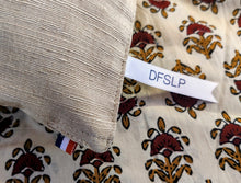 Charger l'image dans la galerie, COUSSIN EN SOIE BOHEME d'inspiration gipsy (IVOIRE)