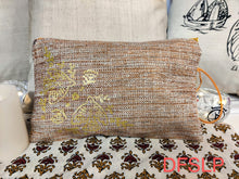 Charger l'image dans la galerie, GRANDE TROUSSE / POCHETTE "GIPSY" BOHÊME avec Fermeture éclair et Pompon