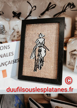 Charger l'image dans la galerie, Cadre brodé textile.