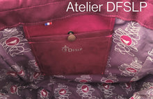 Charger l'image dans la galerie, SAC BOHEME au Ruban brodé en SUEDINE "aubergine" (taille L)