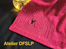 Charger l'image dans la galerie, 2 SERVIETTES "d'invité" esprit "CAPOTE" 30 cm x 50 cm