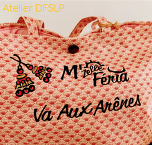 Charger l'image dans la galerie, SAC EN TISSU ROSE MZ'elle feria va aux arènes