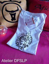 Charger l&#39;image dans la galerie, TEE SHIRT FEMME SPIRALE PASEO -blanc
