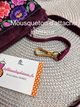 Charger l&#39;image dans la galerie, SAC ou ENSEMBLE POCHETTE /PORTE- MONNAIE,  &quot;FLEURS BOHEMES&quot;
