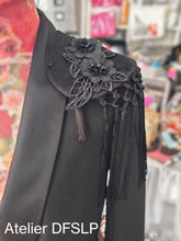 Charger l&#39;image dans la galerie, 2 Broches d&#39;épaulettes  (soie ou velours)à épingler (2 Hombreras Flamencas)
