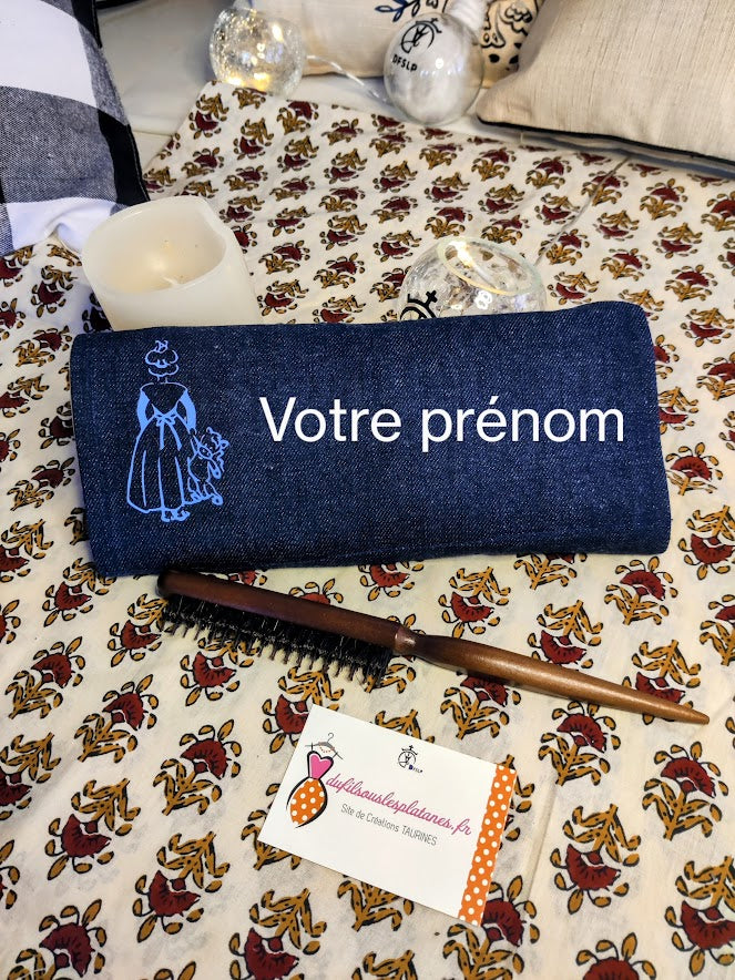 TROUSSE à COIFFURE avec PRENOM (spécial Arlésienne ou Mireille)