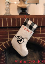 Charger l&#39;image dans la galerie, Botte DE Noël en CAMARGUE &quot;Logo Arlesienne&quot; ou &quot;Gardian&quot; taille L (non-personnalisable)
