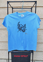 Charger l&#39;image dans la galerie, TEE SHIRT ENFANT BLEU  &quot;les vachettes&quot;
