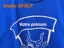 Charger l&#39;image dans la galerie, TEE SHIRT ENFANT BLEU à Personnaliser avec le prénom
