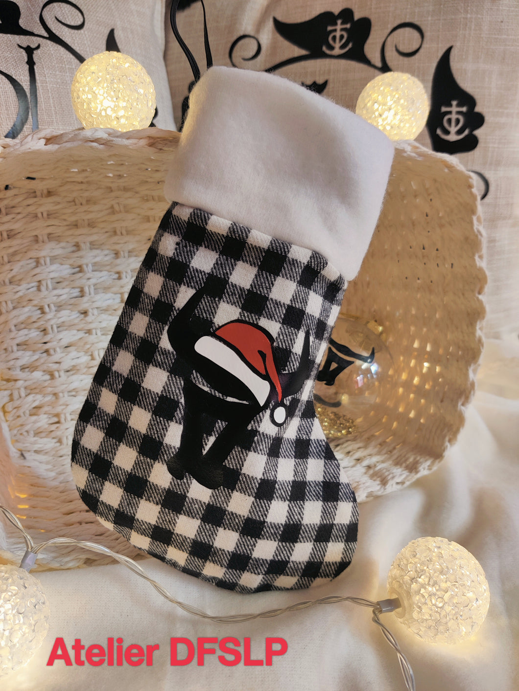 MINI BOTTINE DE NOËL  en Camargue  avec ou sans  prénom (taille S)